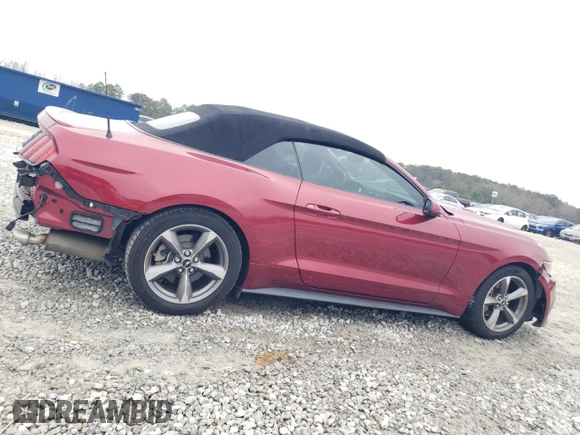 2017 Ford Mustang V6 with VIN 1FATP8EM2H5335476, listed as a Copart auction lot 43385465 with 76,027 mi miles and Salvage Title. Bid and sale history available at carsss.com. Image 3.