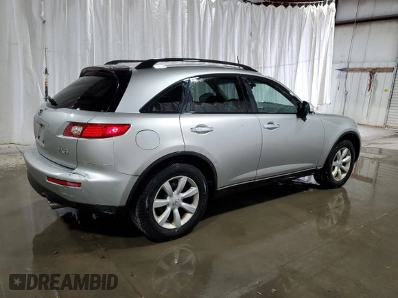 2005 Infiniti FX z VIN JNRAS08W75X215851, wystawiony jako Copart lot #49557125 z przebiegiem 170 013 mil mil oraz Czysty tytuł • Clean title. Historia ofert i sprzedaży dostępna na DreamBid. Obrazek 3.