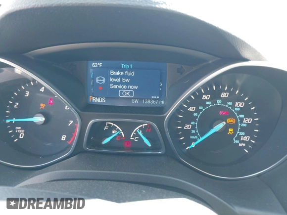 2014 Ford Escape SE with VIN 1FMCU9GX9EUB53450, listed as a IAAI auction lot 42313152 with 138,367 mi miles and . Bid and sale history available at DreamBid. Image 7.