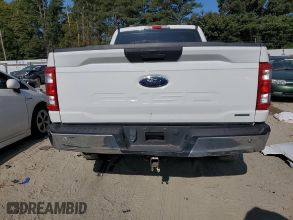2021 Ford F-150 XL with VIN 1FTFW1E82MKD23506, listed as a Copart auction lot 71162334 with 71,387 mi miles and Salvage Title. Bid and sale history available at carsss.com. Image 6.