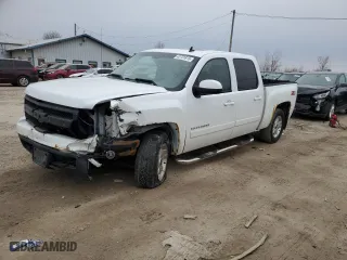 2007 Chevrolet Silverado 1500 LT w/1LT with VIN 3GCEK13377G504062, listed as a Copart auction lot 43731815 with 0 mi miles and Salvage Title. Bid and sale history available at carsss.com. Image 1.