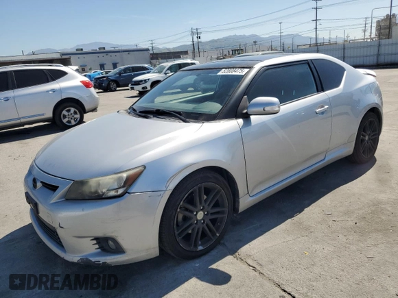 2012 Scion tC with VIN JTKJF5C74C3041767, listed as a Copart auction lot 52808475 with 158,752 mi miles and Salvage Title. Bid and sale history available at carsss.com. Image 1.