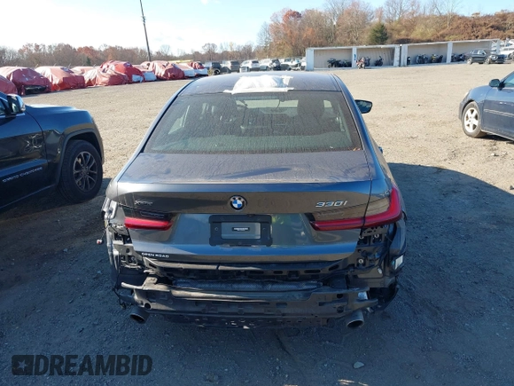 2022 BMW 3 Series 330i xDrive with VIN 3MW5R7J01N8C32331, listed as a IAAI auction lot 40766569 with 27,105 mi miles. Bid and sale history available at carsss.com. Image 16.