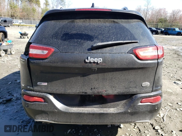 2016 Jeep Cherokee Overland with VIN 1C4PJLJB1GW342657, listed as a Copart auction lot 48873885 with 123,074 mi miles and Salvage title. Bid and sale history available at DreamBid. Image 6.