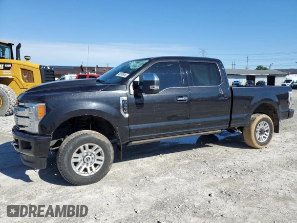 2017 Ford F-350 Platinum with VIN 1FT8W3BT0HEC40514, listed as a Copart auction lot 48598945 with 110,097 mi miles and Salvage Title. Bid and sale history available at DreamBid. Image 1.