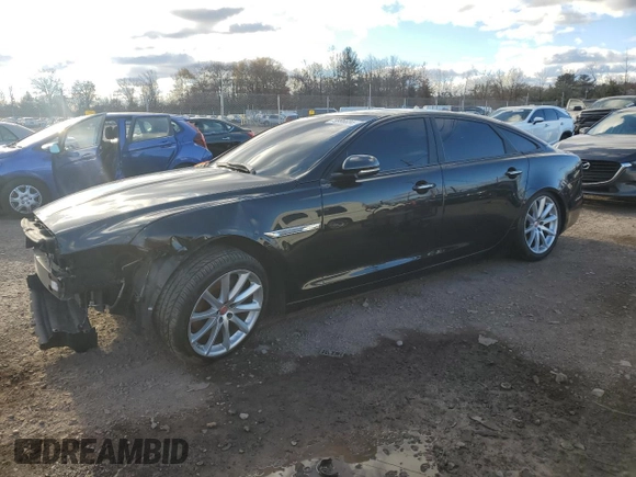 2015 Jaguar XJ Portfolio with VIN SAJWJ2GD2F8V76289, listed as a Copart auction lot 48222815 with 95,420 mi miles and Salvage title. Bid and sale history available at DreamBid. Image 1.