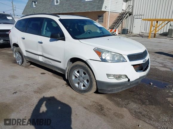 2012 Chevrolet Traverse LS with VIN 1GNKRFEDXCJ401428, listed as a IAAI auction lot 41801656 with 141,242 mi miles and . Bid and sale history available at DreamBid. Image 1.