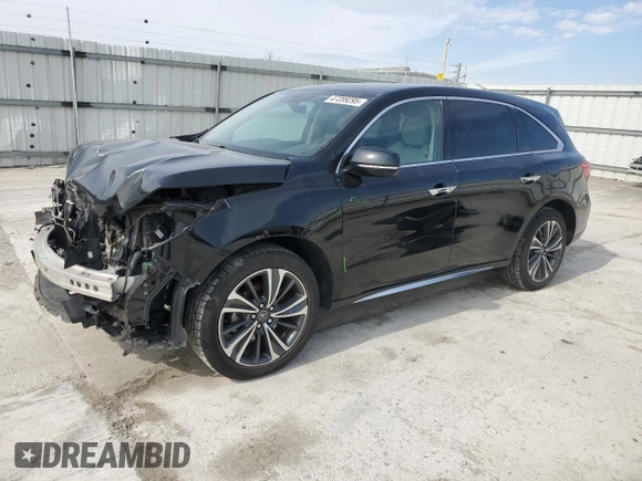 2020 Acura MDX w/Technology Pkg with VIN 5J8YD4H5XLL033025, listed as a Copart auction lot 47289295 with 72,574 mi miles and Salvage Title. Bid and sale history available at carsss.com. Image 1.