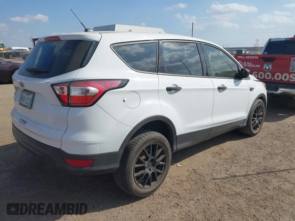 2018 Ford Escape S with VIN 1FMCU0F70JUD36517, listed as a IAAI auction lot 41524031 with 1 mi miles. Bid and sale history available at carsss.com. Image 4.