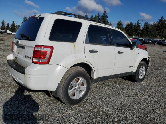 2008 Ford Escape Hybrid with VIN 1FMCU59H08KA95338, listed as a Copart auction lot 44437595 with 47,345 mi miles and Clean Title. Bid and sale history available at carsss.com. Image 3.
