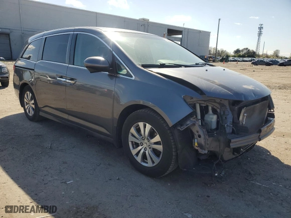 2016 Honda Odyssey SE with VIN 5FNRL5H39GB078198, listed as a Copart auction lot 52402095 with 243,117 mi miles and Salvage Title. Bid and sale history available at carsss.com. Image 4.