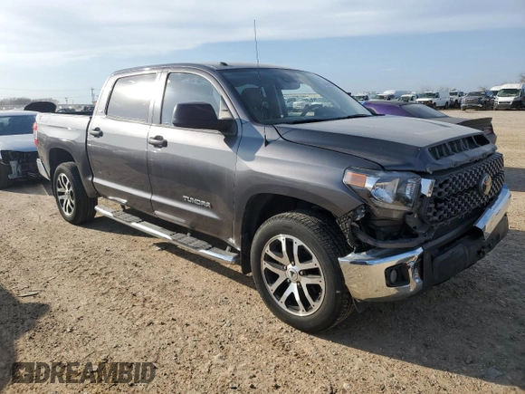 2018 Toyota Tundra 2WD SR5 with VIN 5TFEM5F10JX123149, listed as a Copart auction lot 45676045 with 76,709 mi miles and Salvage Title. Bid and sale history available at carsss.com. Image 4.