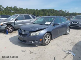 2014 Chevrolet Cruze 1LT with VIN 1G1PC5SB3E7203425, listed as a IAAI auction lot 38003251 with 167,575 mi miles. Bid and sale history available at carsss.com. Image 2.