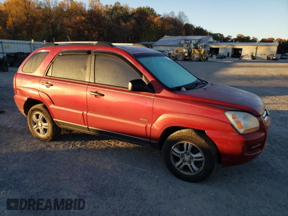 2005 Kia Sportage LX with VIN KNDJE723X57054667, listed as a Copart auction lot 77134794 with 159,748 mi miles and Salvage Title. Bid and sale history available at carsss.com. Image 4.
