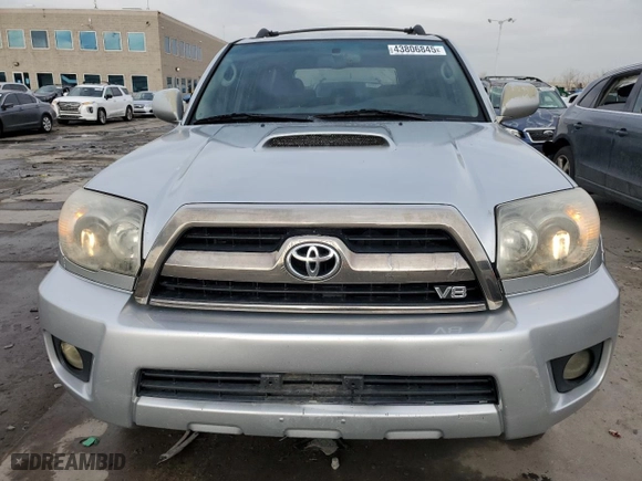 2006 Toyota 4Runner SR5 with VIN JTEBT14R268030332, listed as a Copart auction lot 43806845 with 273,725 mi miles and Salvage Title. Bid and sale history available at carsss.com. Image 5.