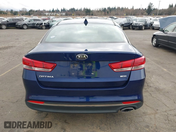2016 Kia Optima LX Turbo with VIN 5XXGT4L11GG006576, listed as a IAAI auction lot 41666504 with 87,257 mi miles. Bid and sale history available at carsss.com. Image 16.