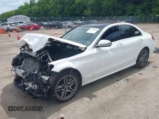 2021 Mercedes-Benz C 300 with VIN W1KWF8EB4MR639409, listed as a IAAI auction lot 42302916 with 50,055 mi miles and . Bid and sale history available at DreamBid. Image 2.