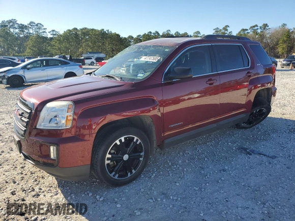 2017 GMC Terrain SLE with VIN 2GKALNEK4H6139610, listed as a Copart auction lot 47747585 with 58,640 mi miles and Salvage Title. Bid and sale history available at carsss.com. Image 1.