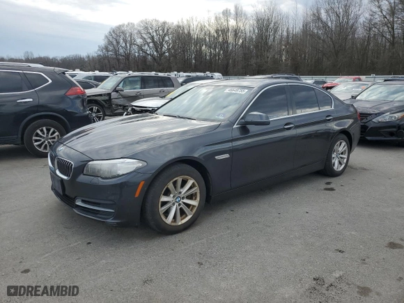 2014 BMW 5 Series 528i with VIN WBA5A5C59ED510786, listed as a Copart auction lot 46649755 with 105,352 mi miles and Salvage Title. Bid and sale history available at carsss.com. Image 1.