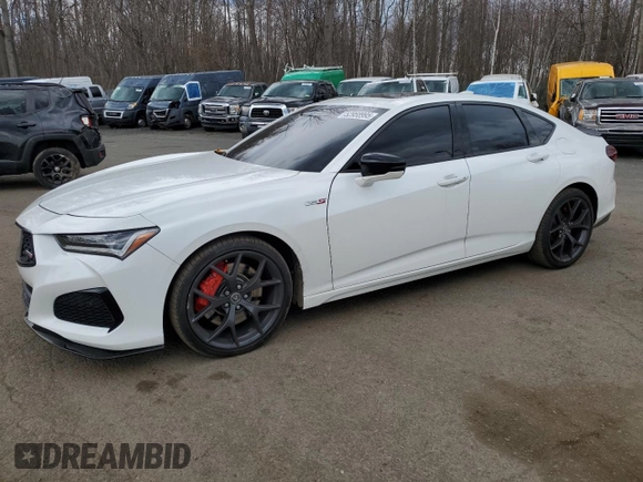 2023 Acura TLX Type S w/Performance Tire with VIN 19UUB7F9XPA004217, listed as a Copart auction lot 52958995 with 20,263 mi miles and Salvage Title. Bid and sale history available at carsss.com. Image 1.