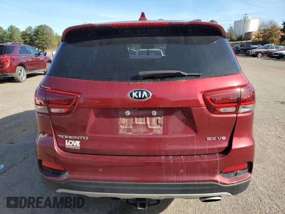 2019 Kia Sorento EX with VIN 5XYPH4A57KG468507, listed as a Copart auction lot 82811094 with 86,587 mi miles and Salvage Title. Bid and sale history available at DreamBid. Image 6.