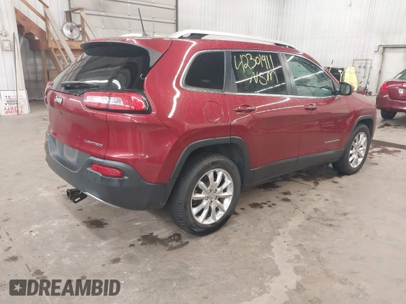 2016 Jeep Cherokee Limited with VIN 1C4PJMDB0GW337600, listed as a IAAI auction lot 42301911 with 163,441 mi miles and . Bid and sale history available at DreamBid. Image 4.