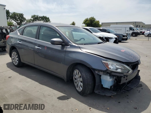 2019 Nissan Sentra S z VIN 3N1AB7AP5KY423252, wystawiony jako Copart lot #54676075 z przebiegiem 54 812 mil mil oraz Szkoda całkowita • Salvage title. Historia ofert i sprzedaży dostępna na DreamBid. Obrazek 4.