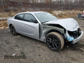 2023 Dodge Charger SXT with VIN 2C3CDXBG0PH598945, listed as a Copart auction lot 45007275 with 6,882 mi miles and Salvage Title. Bid and sale history available at carsss.com. Image 4.