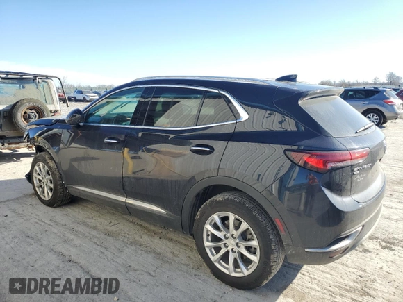 2021 Buick Envision Preferred with VIN LRBFZMR46MD163553, listed as a Copart auction lot 47015195 with 100,035 mi miles and Salvage Title. Bid and sale history available at carsss.com. Image 2.