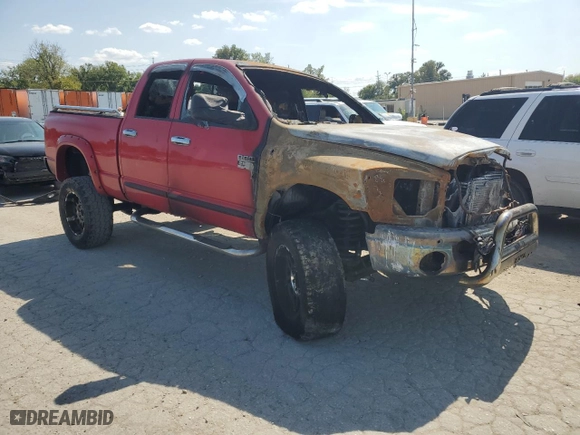 2007 Dodge Ram 2500 SLT with VIN 1D7KS28C87J508515, listed as a Copart auction lot 71677754 with 0 mi miles and Salvage Title. Bid and sale history available at carsss.com. Image 4.