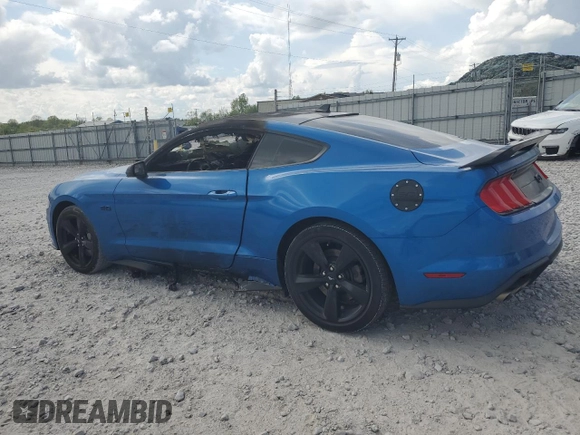 2021 Ford Mustang GT with VIN 1FA6P8CF5M5111288, listed as a Copart auction lot 54486265 with Not provided miles and Salvage title. Bid and sale history available at DreamBid. Image 2.