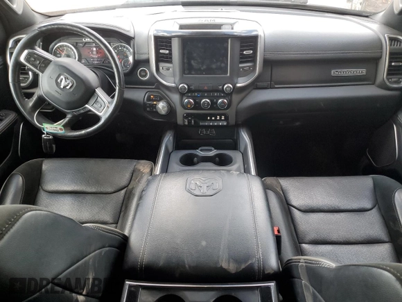 2020 Ram 1500 Laramie with VIN 1C6SRFDT9LN162021, listed as a Copart auction lot 89021885 with 133,804 mi miles and Salvage Title. Bid and sale history available at carsss.com. Image 8.