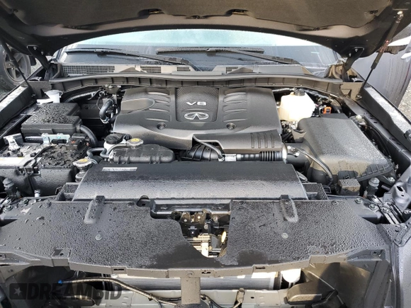 2024 Infiniti QX80 LUXE with VIN JN8AZ2AE8R9330286, listed as a Copart auction lot 73105994 with 830 mi miles and Salvage Title. Bid and sale history available at carsss.com. Image 12.