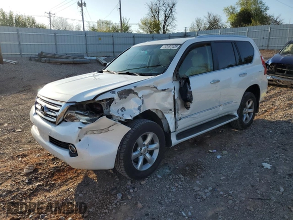 2011 Lexus GX 460 Premium with VIN JTJJM7FX2B5027421, listed as a Copart auction lot 52097425 with 210,362 mi miles and Salvage title. Bid and sale history available at DreamBid. Image 1.