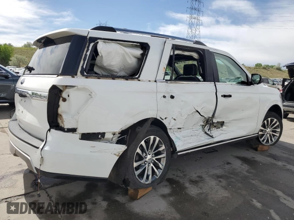 2018 Ford Expedition Limited with VIN 1FMJU2AT8JEA19134, listed as a Copart auction lot 56781885 with 78,070 mi miles and Salvage title. Bid and sale history available at DreamBid. Image 3.