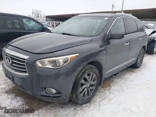 2014 Infiniti QX60 with VIN 5N1AL0MM1EC517477, listed as a IAAI auction lot 41333125 with 136,584 mi miles. Bid and sale history available at carsss.com. Image 17.