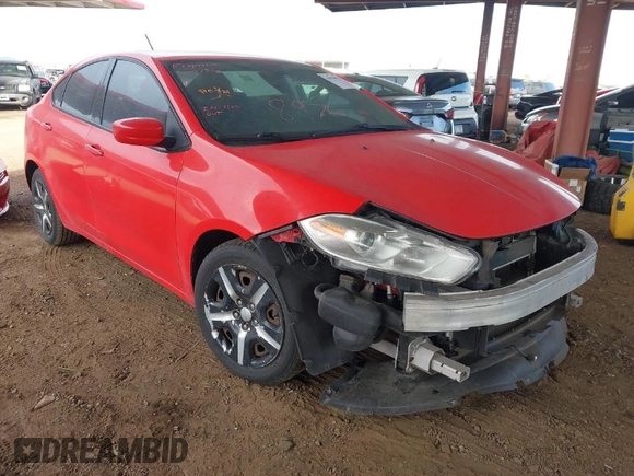 2016 Dodge Dart SE with VIN 1C3CDFAA1GD623758, listed as a IAAI auction lot 41938521 with 119,930 mi miles. Bid and sale history available at carsss.com. Image 1.