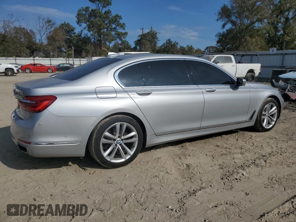 2016 BMW 7 Series 750i with VIN WBA7F0C50GGM20697, listed as a Copart auction lot 78850524 with 126,518 mi miles and Salvage Title. Bid and sale history available at carsss.com. Image 3.