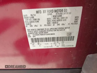2015 Ford Explorer с VIN 1FM5K7B8XFGA53800, выставлен на аукционе IAAI как лот 42506440 с пробегом 173 007 миль миль и . История ставок и продаж доступна на DreamBid. Изображение 9.