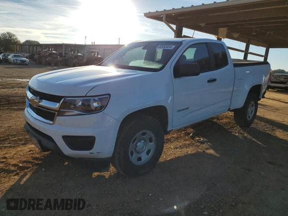 2020 Chevrolet Colorado 2WD Work Truck with VIN 1GCHSBEA2L1237906, listed as a Copart auction lot 80950404 with 36,630 mi miles and Salvage title. Bid and sale history available at DreamBid. Image 1.