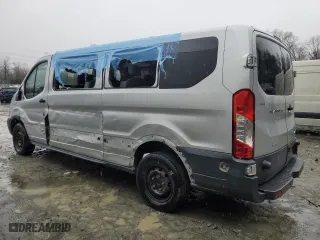 2016 Ford Transit Wagon XL with VIN 1FBZX2ZG8GKB05385, listed as a Copart auction lot 44406105 with 0 mi miles and Salvage Title. Bid and sale history available at carsss.com. Image 2.