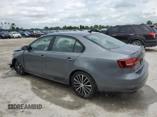 2017 Volkswagen Jetta Sport with VIN 3VWD17AJ9HM405584, listed as a Copart auction lot 57512375 with 128,484 mi miles and Salvage title. Bid and sale history available at DreamBid. Image 2.