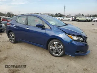 2022 Nissan LEAF SV Plus with VIN 1N4BZ1CV8NC564082, listed as a Copart auction lot 49554945 with 15,394 mi miles and Salvage title. Bid and sale history available at DreamBid. Image 4.