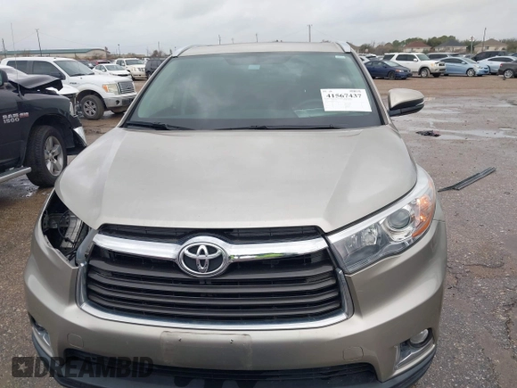 2015 Toyota Highlander Limited z VIN 5TDYKRFH9FS052053, wystawiony jako IAAI lot #41567437 z przebiegiem 42 464 mil mil oraz . Historia ofert i sprzedaży dostępna na DreamBid. Obrazek 12.