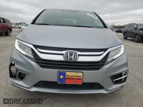 2019 Honda Odyssey Elite with VIN 5FNRL6H93KB000017, listed as a Copart auction lot 45042005 with 93,599 mi miles and Salvage Title. Bid and sale history available at DreamBid. Image 5.