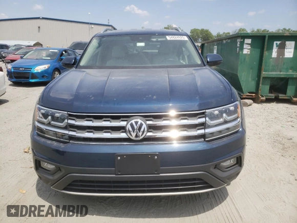 2018 Volkswagen Atlas SE with VIN 1V2LR2CA9JC587607, listed as a Copart auction lot 54824925 with 89,318 mi miles and Salvage title. Bid and sale history available at DreamBid. Image 5.