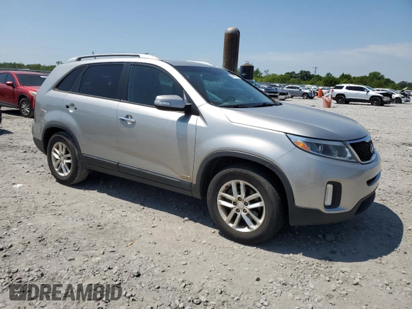 2014 Kia Sorento LX with VIN 5XYKTCA61EG438449, listed as a Copart auction lot 53690115 with 167,497 mi miles and Clean Title. Bid and sale history available at carsss.com. Image 4.