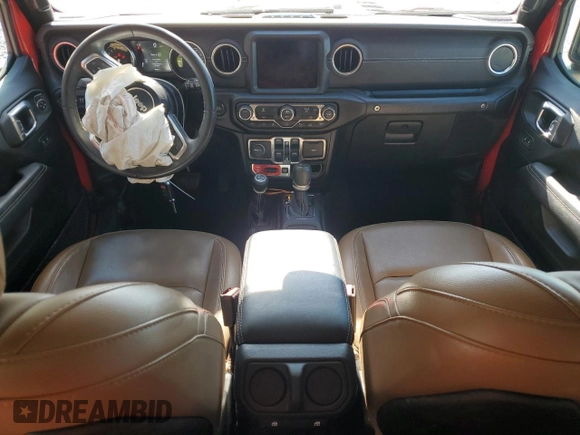 2022 Jeep Wrangler Unlimited Rubicon with VIN 1C4JJXR63NW187448, listed as a Copart auction lot 52911385 with 32,442 mi miles and Salvage title. Bid and sale history available at DreamBid. Image 8.