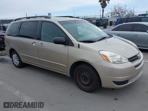 2005 Toyota Sienna CE with VIN 5TDZA23C75S356715, listed as a IAAI auction lot 42202738 with 107,796 mi miles and . Bid and sale history available at DreamBid. Image 1.