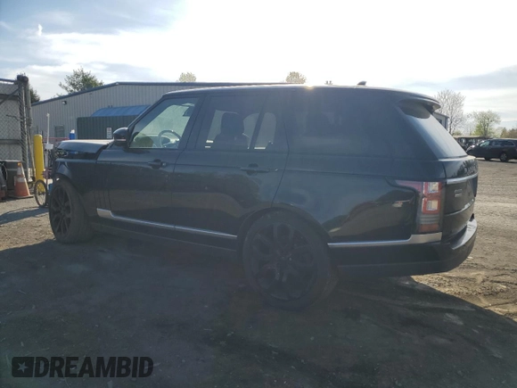 2015 Land Rover Range Rover Supercharged with VIN SALGS2TF9FA236260, listed as a Copart auction lot 53056205 with 112,231 mi miles and Salvage title. Bid and sale history available at DreamBid. Image 2.